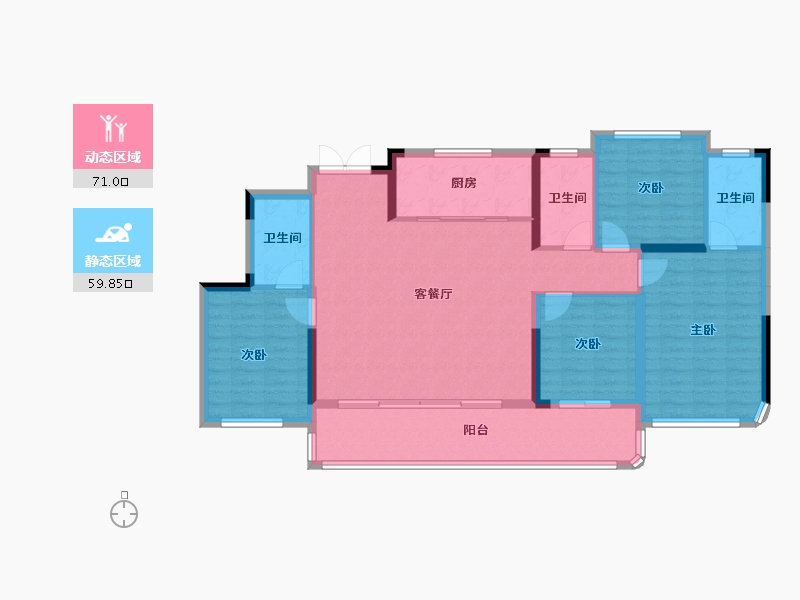 四川省-成都市-中交龙樾台-118.96-户型库-动静分区