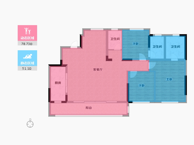 四川省-成都市-香投置地崇义府-117.19-户型库-动静分区