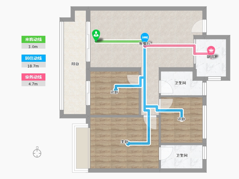 海南省-文昌市-中交·文昌美庐-75.12-户型库-动静线