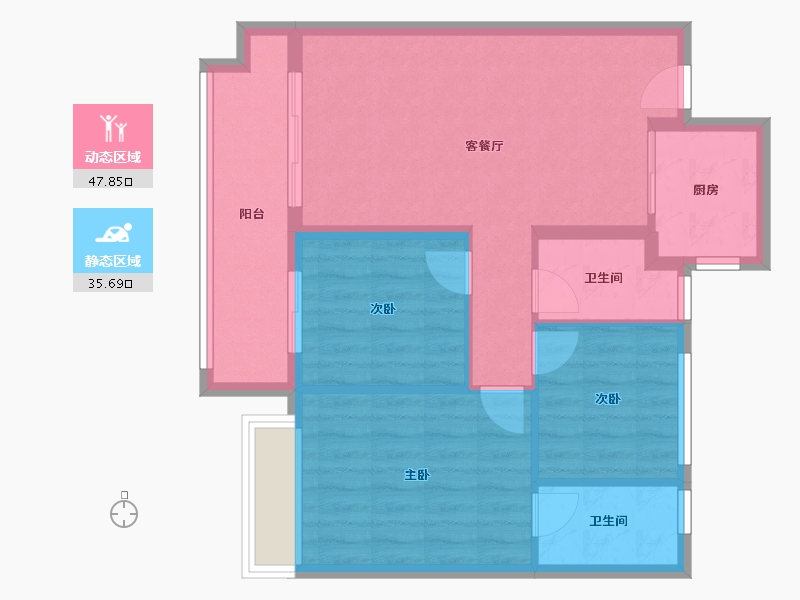 海南省-文昌市-中交·文昌美庐-75.12-户型库-动静分区