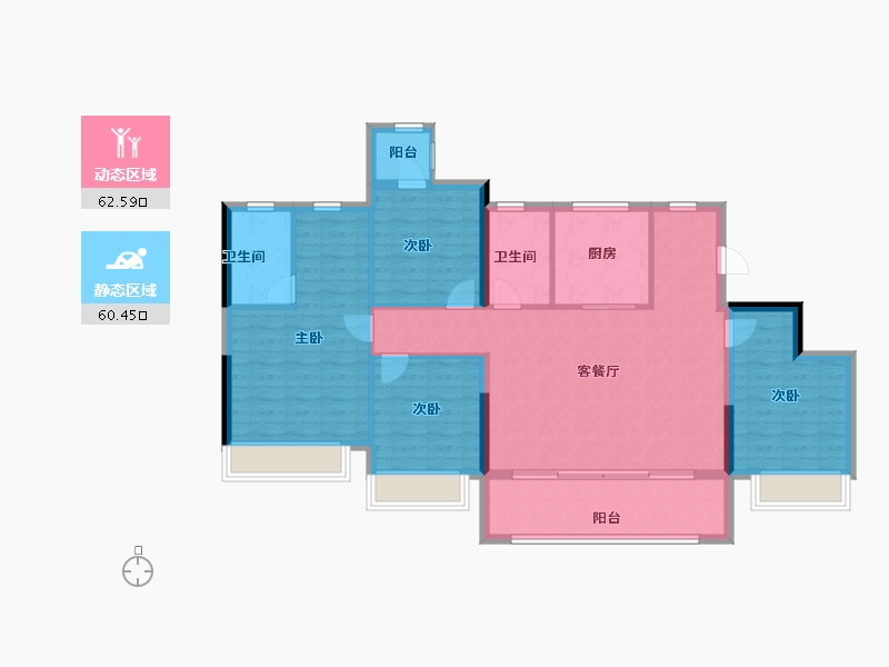 浙江省-杭州市-建发云栖上宸-111.50-户型库-动静分区