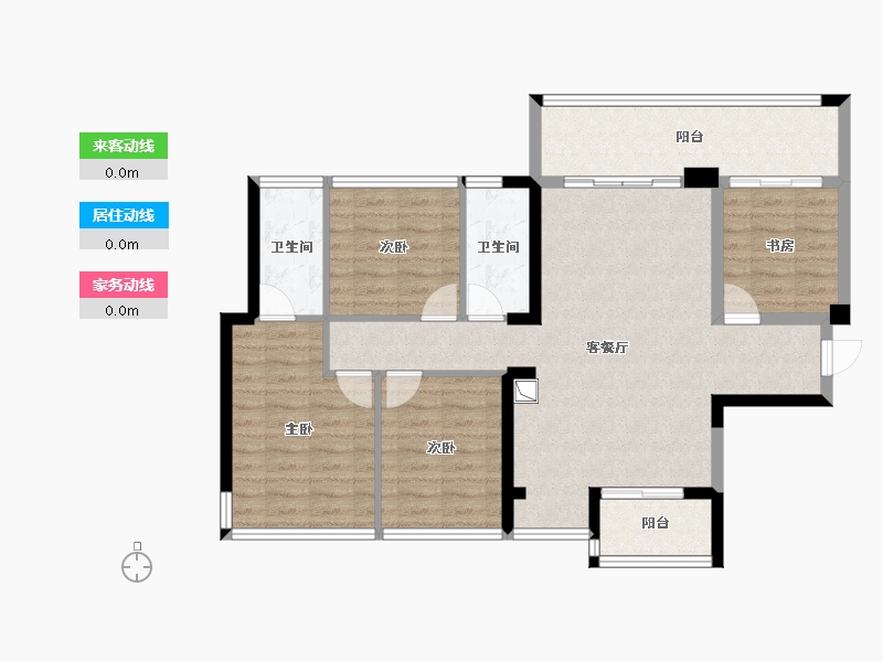 广西壮族自治区-南宁市-中交公园学府-96.95-户型库-动静线