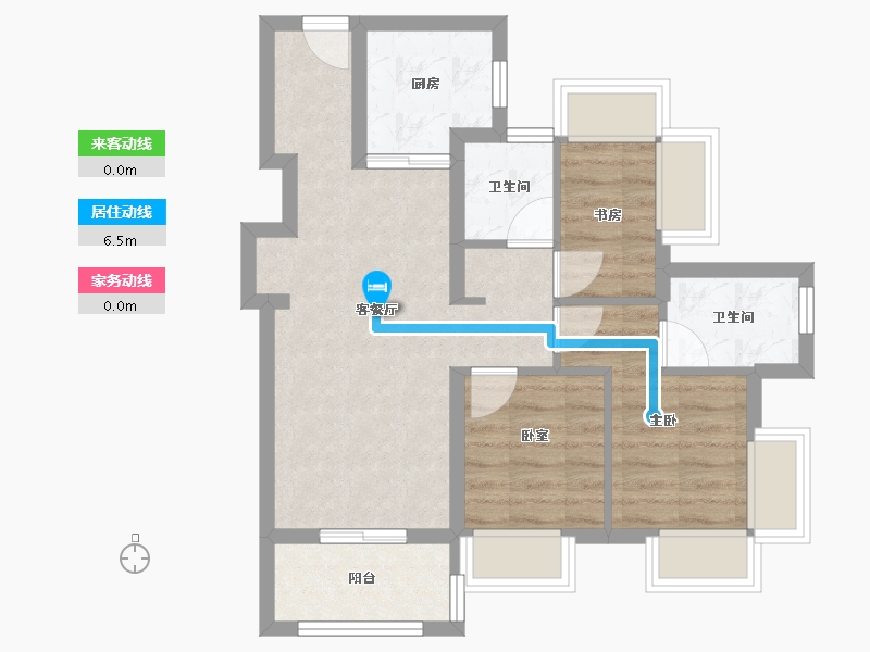 广东省-深圳市-满京华·金硕和府-59.28-户型库-动静线