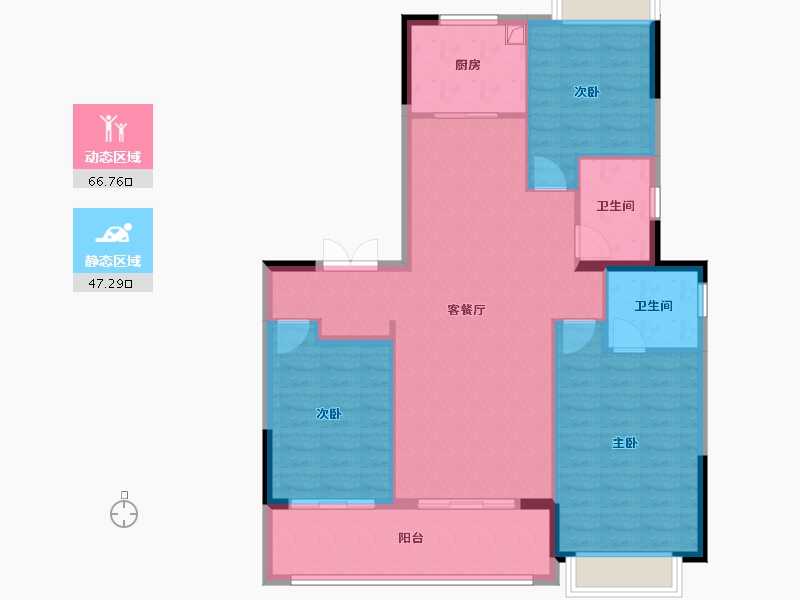 江苏省-南京市-玖樾印象-104.04-户型库-动静分区