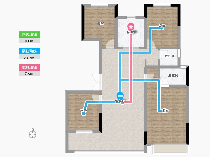 浙江省-湖州市-新开珑樾湾-103.83-户型库-动静线