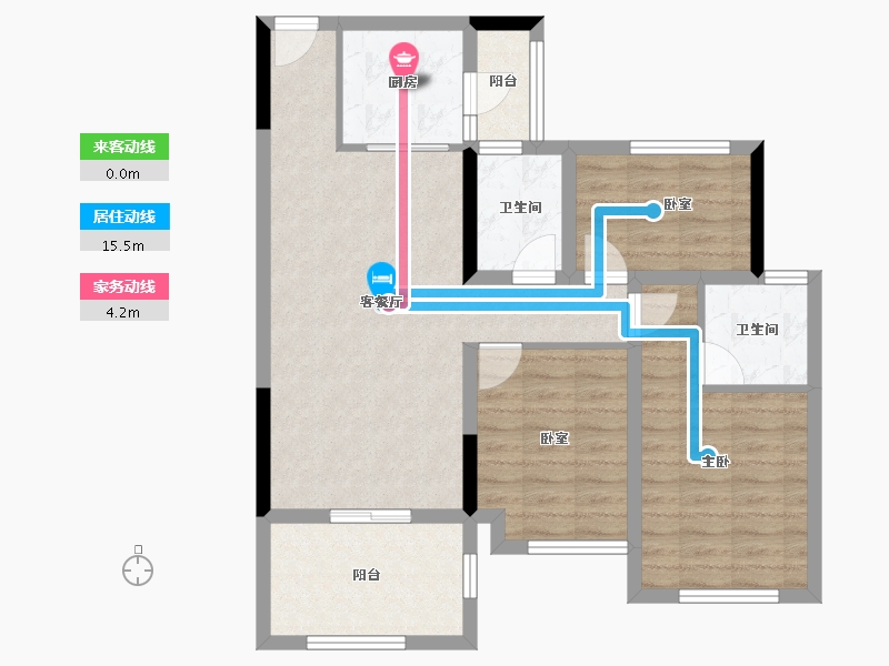 湖北省-恩施土家族苗族自治州-旭航·和樾府-81.59-户型库-动静线