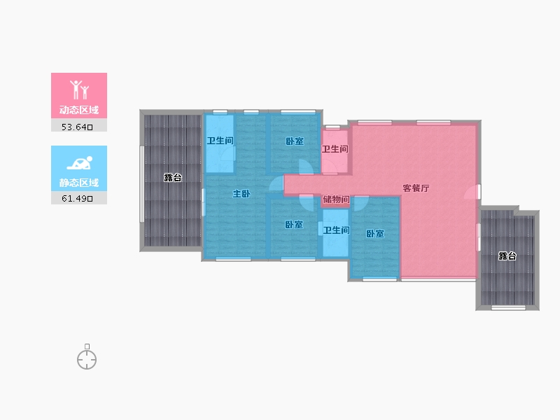 福建省-福州市-建发灏云-139.86-户型库-动静分区