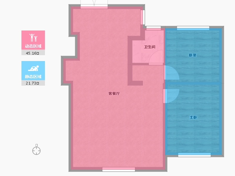 黑龙江省-哈尔滨市-昆仑赋-60.52-户型库-动静分区