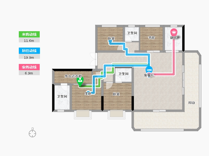 四川省-绵阳市-树高丽晶荟-135.34-户型库-动静线