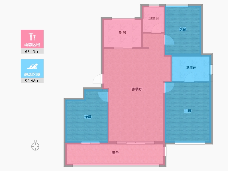 浙江省-绍兴市-明庐-106.55-户型库-动静分区