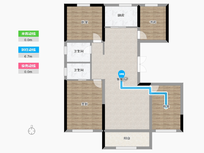 新疆维吾尔自治区-石河子市-新都市二期-114.40-户型库-动静线