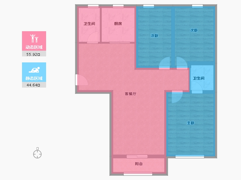 山西省-大同市-芳华悦-109.00-户型库-动静分区