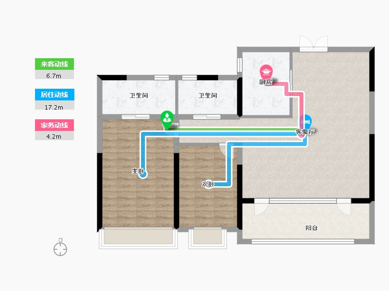 山东省-枣庄市-金玉悦府-103.05-户型库-动静线