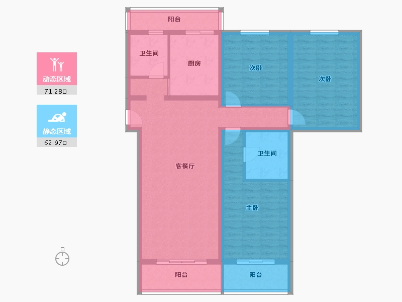 北京-北京市-杨庄北区-120.00-户型库-动静分区