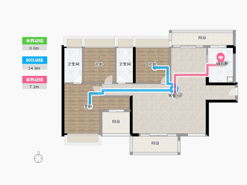 广东省-深圳市-京基璟誉府-135.64-户型库-动静线