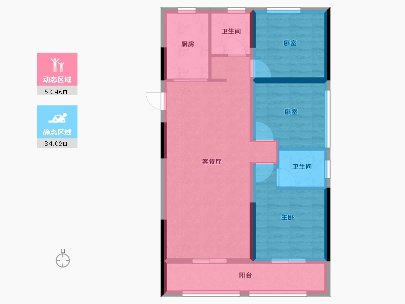 甘肃省-庆阳市-元熙府-78.11-户型库-动静分区