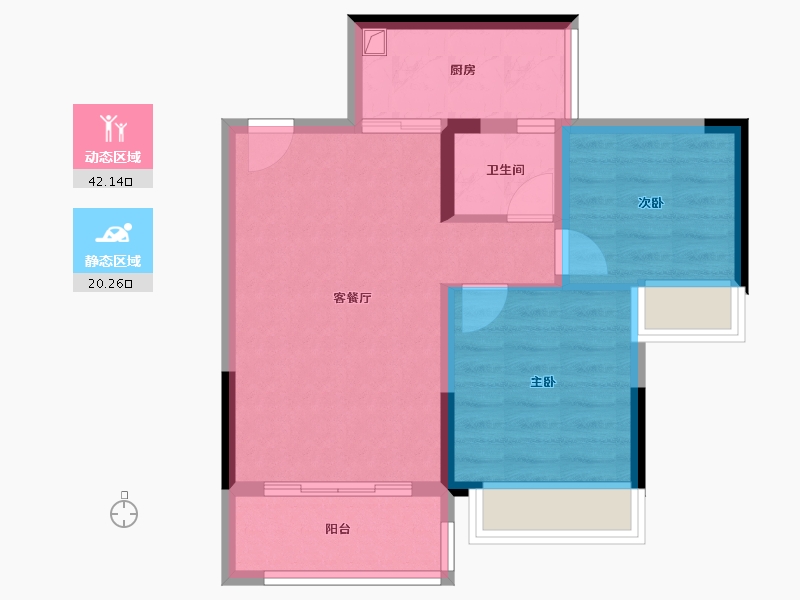 四川省-成都市-名馨苑-55.24-户型库-动静分区