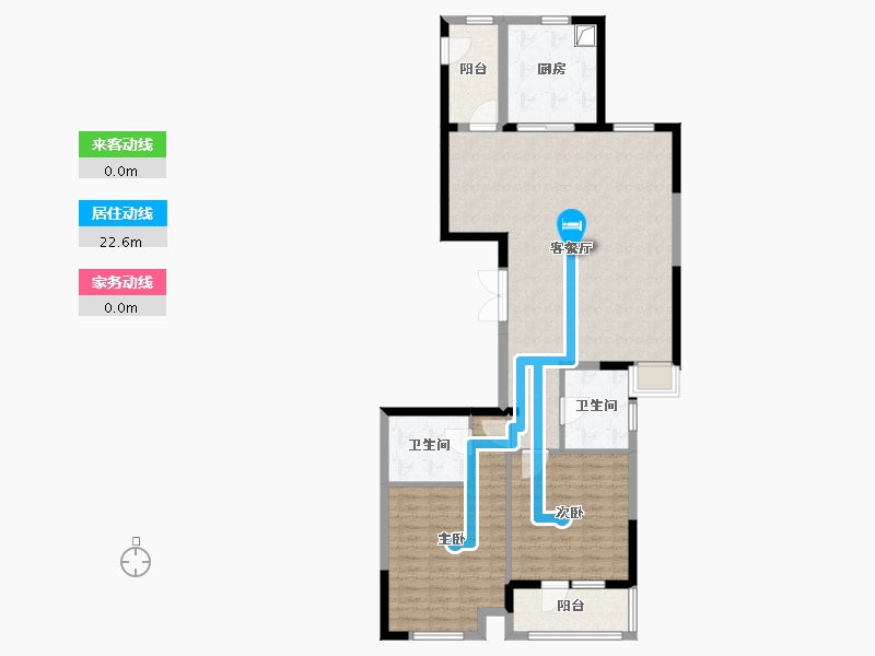 浙江省-杭州市-仁苑-110.10-户型库-动静线