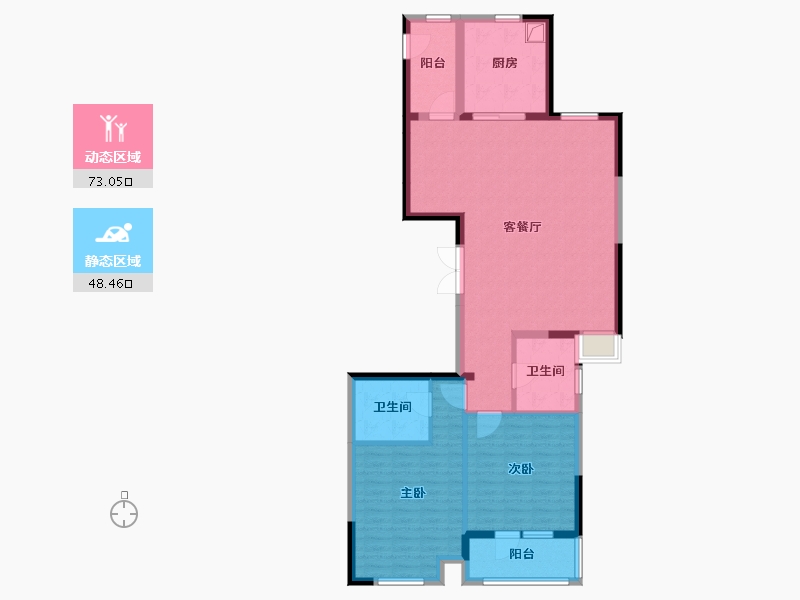 浙江省-杭州市-仁苑-110.10-户型库-动静分区