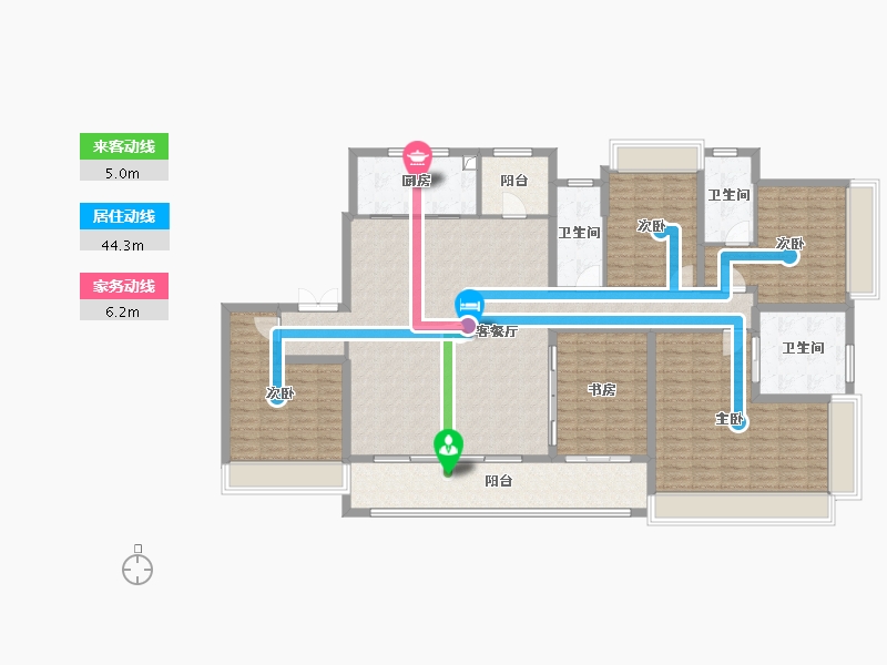 江苏省-南京市-香港置地·紫玥-183.58-户型库-动静线