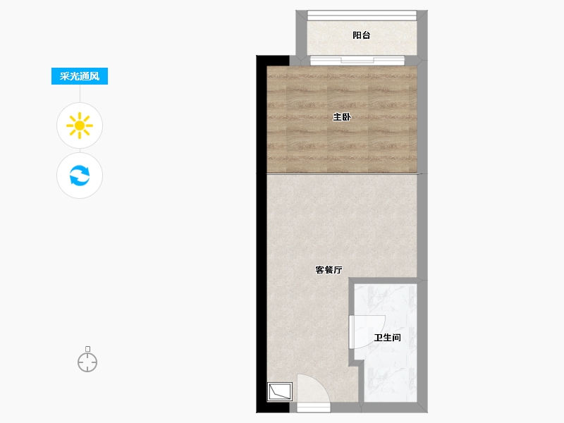 广东省-深圳市-京基宸悦府·芯悦club-30.25-户型库-采光通风