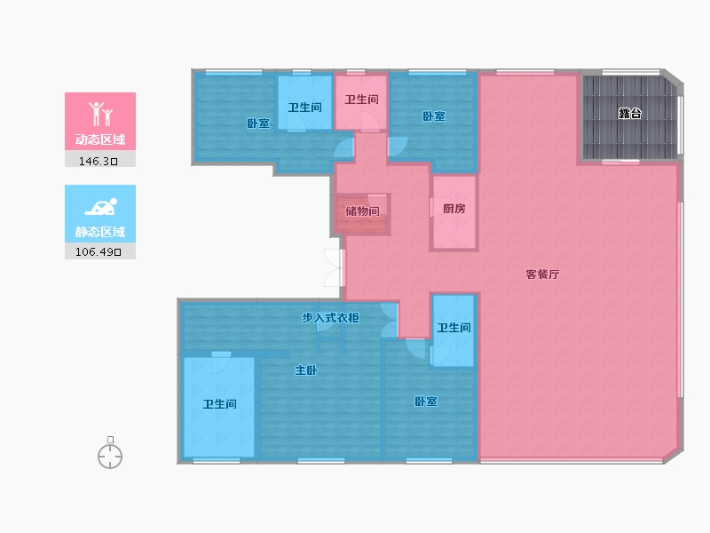 安徽省-合肥市-招商玺-245.94-户型库-动静分区