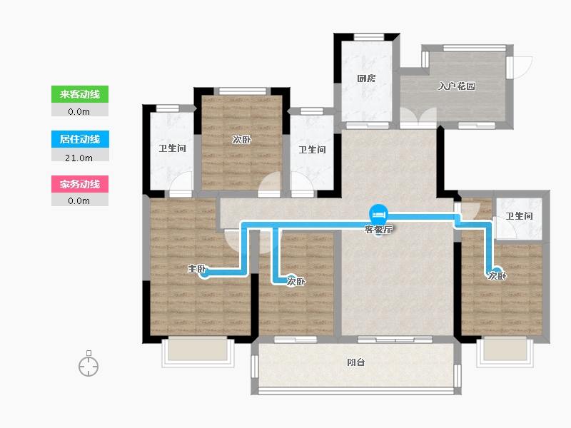 陕西省-汉中市-怡境泊居-116.51-户型库-动静线