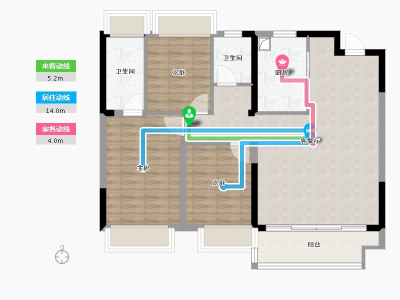 江苏省-无锡市-青云琚-85.46-户型库-动静线