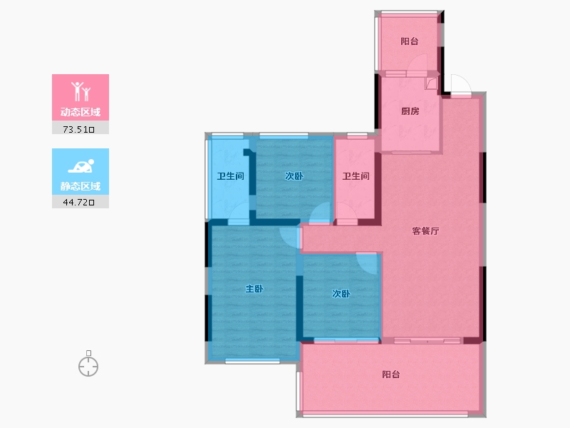 云南省-昆明市-邦泰臻境-106.43-户型库-动静分区