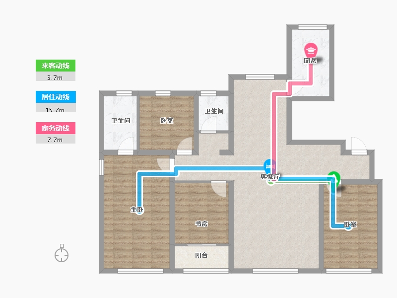 山东省-潍坊市-海通鸢都芳华-113.19-户型库-动静线