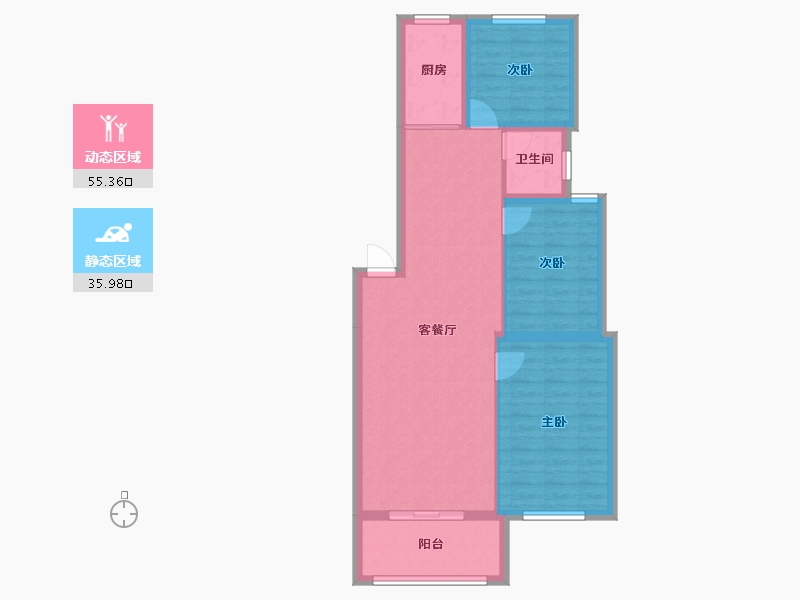 山东省-临沂市-兴盛小区-94.00-户型库-动静分区