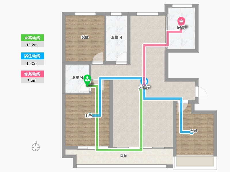 山东省-滨州市-颐和书院-99.12-户型库-动静线