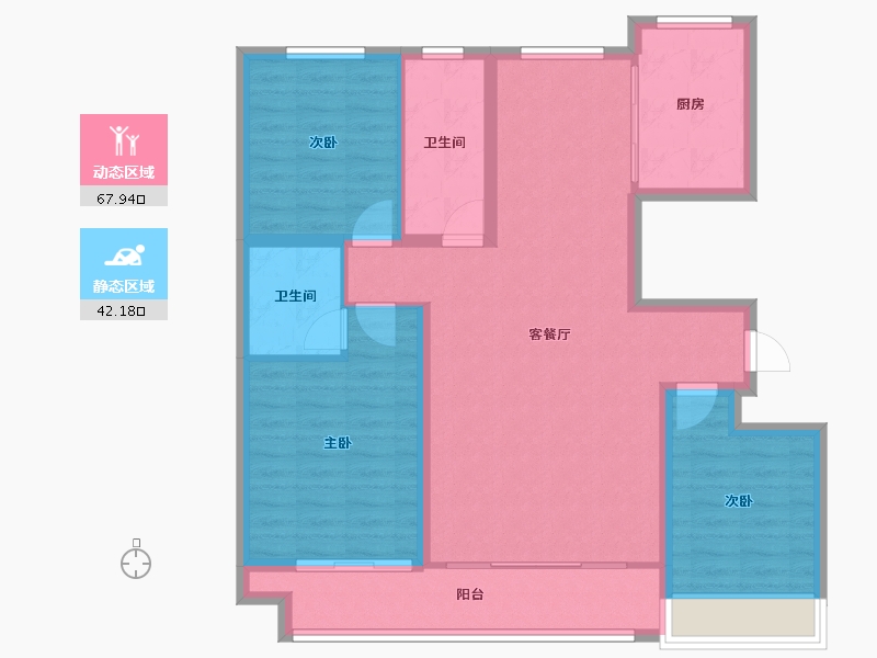 山东省-滨州市-颐和书院-99.12-户型库-动静分区