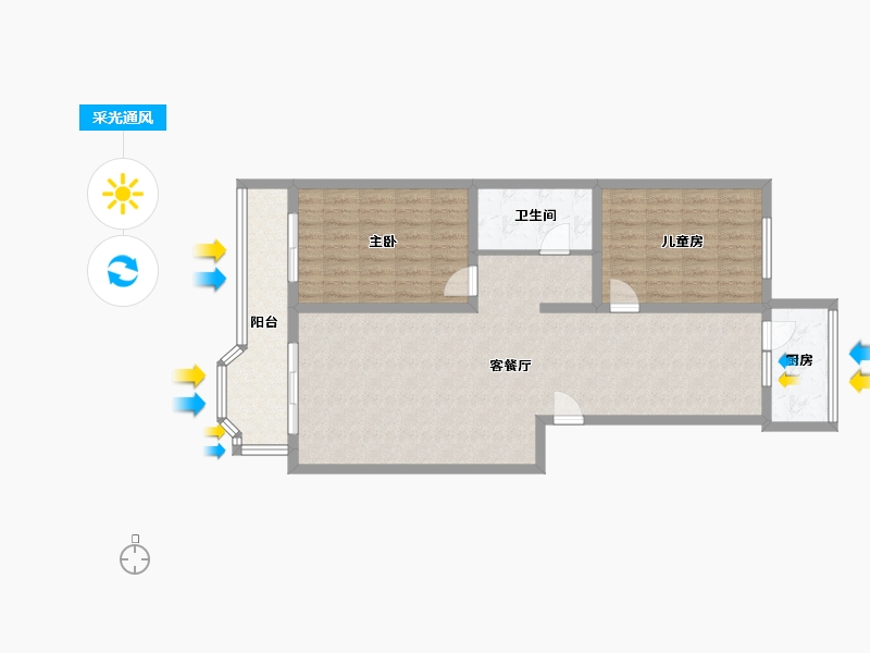 河北省-邢台市-恒通小区-100.00-户型库-采光通风