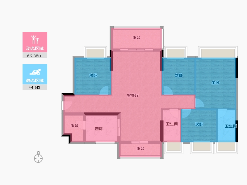 广东省-清远市-金色华庭-100.00-户型库-动静分区