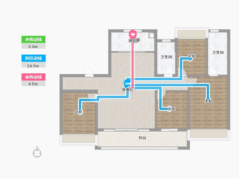 江苏省-南京市-香港置地·紫玥-114.40-户型库-动静线