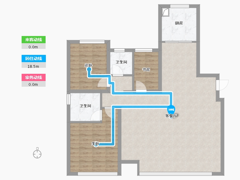 甘肃省-兰州市-绿成海鸿喜悦府-113.60-户型库-动静线