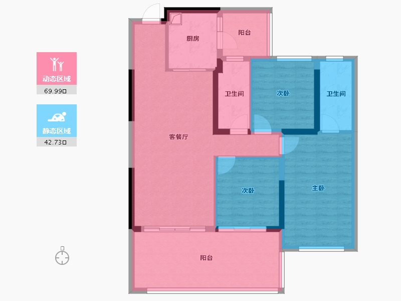 云南省-昆明市-邦泰臻境-101.32-户型库-动静分区