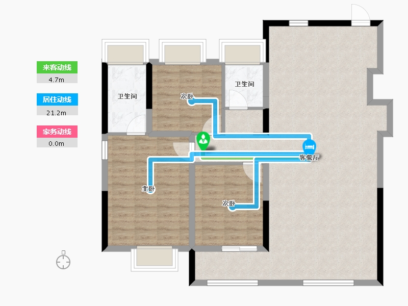 安徽省-合肥市-中交九宸-102.40-户型库-动静线