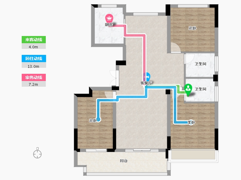 河南省-商丘市-坤利学府-107.20-户型库-动静线