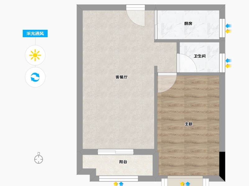 广东省-珠海市-钰海山庄-36.00-户型库-采光通风