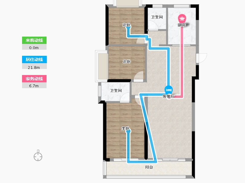 湖北省-武汉市-城投南山长投·领峯-92.08-户型库-动静线