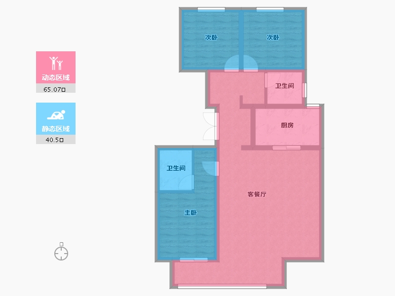 河北省-廊坊市-天樾府-94.45-户型库-动静分区