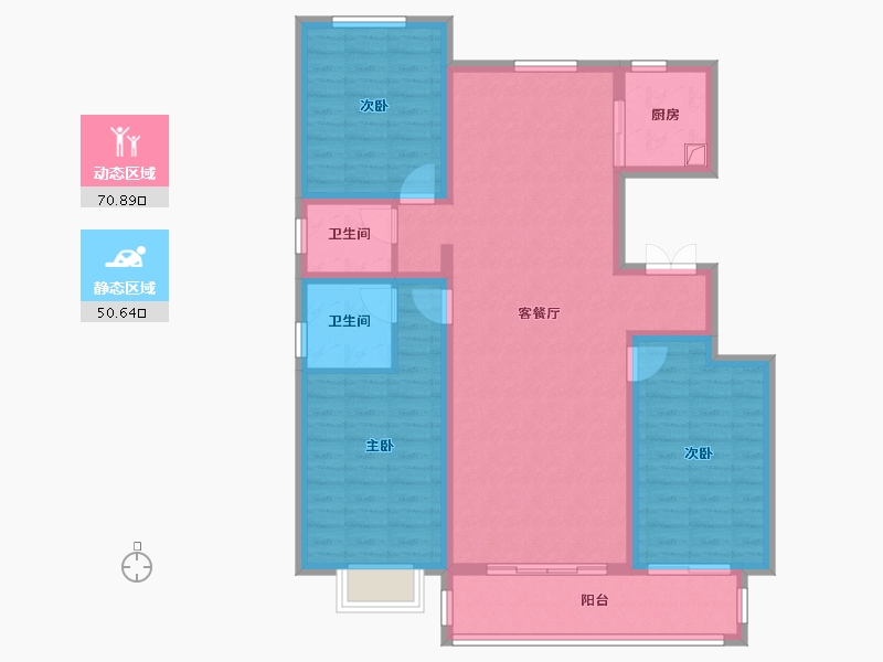 河北省-保定市-竞秀金茂悦-115.20-户型库-动静分区