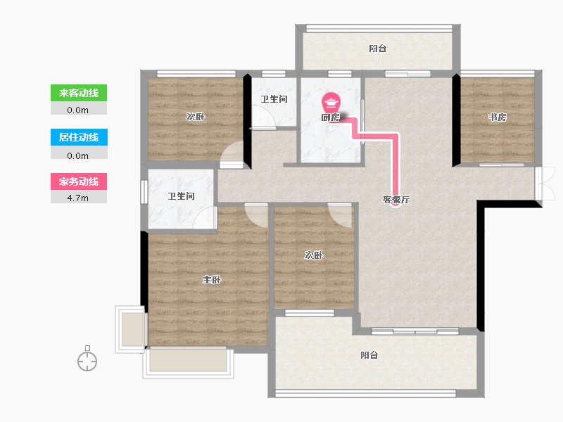 湖南省-永州市-中大湖景苑-120.00-户型库-动静线