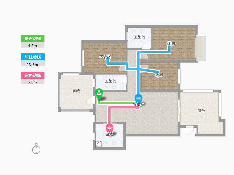 湖北省-武汉市-光谷坐标城-A区-109.00-户型库-动静线