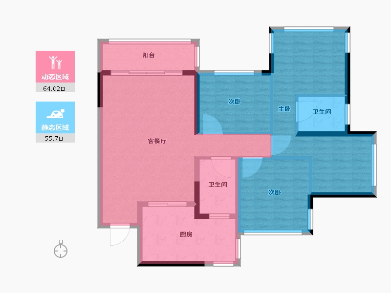 广西壮族自治区-贵港市-雅庭-108.00-户型库-动静分区