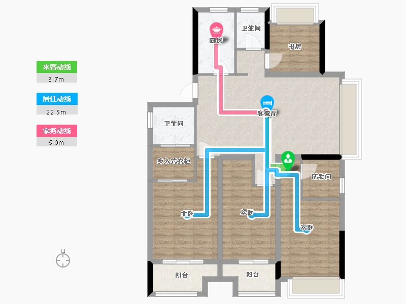 浙江省-丽水市-安欣小区-112.00-户型库-动静线