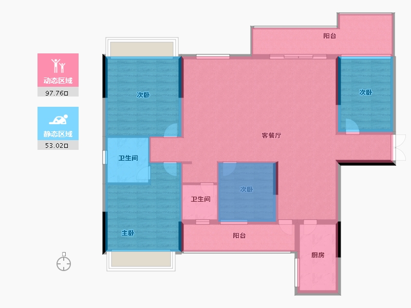 广西壮族自治区-贵港市-未来城-129.00-户型库-动静分区