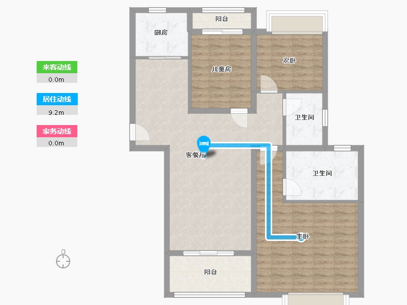 福建省-莆田市-龙德井小区-102.51-户型库-动静线